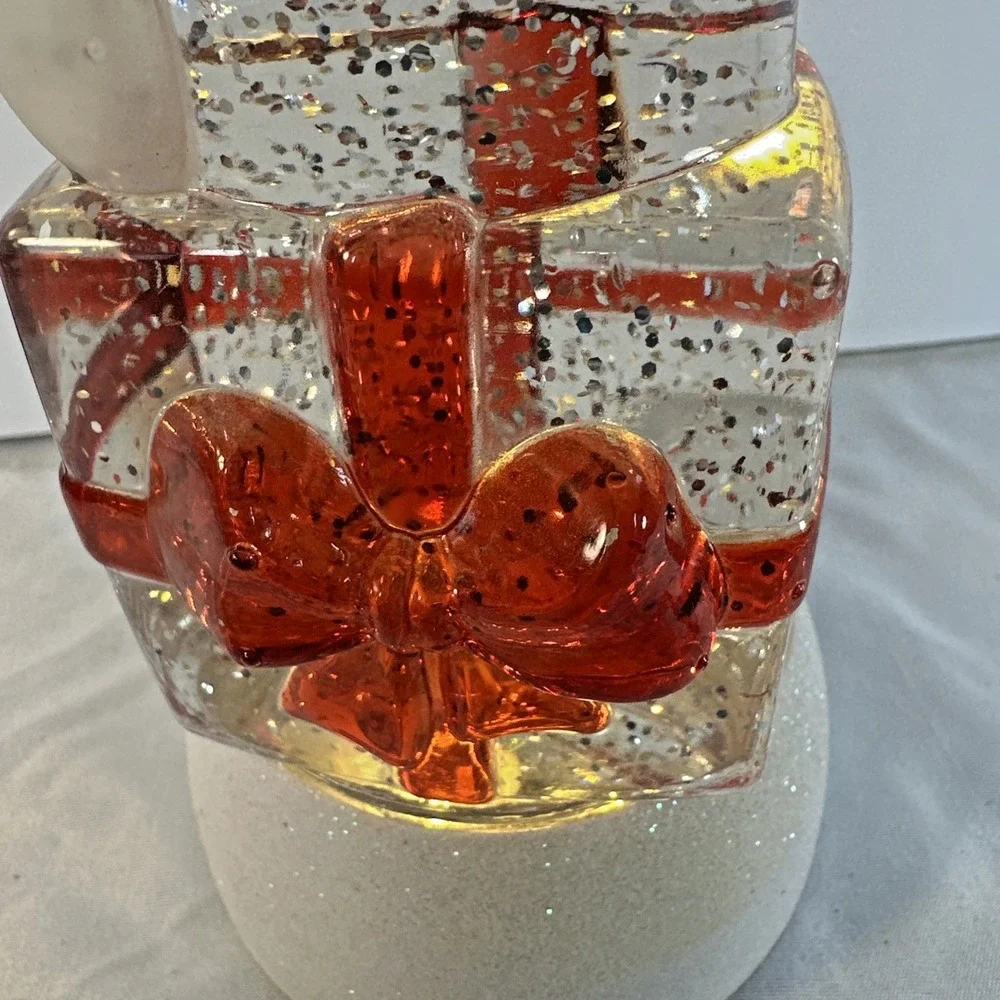 NAPCO LED Christmas Snowman Snow Globe Flying/Floating Glitter with light